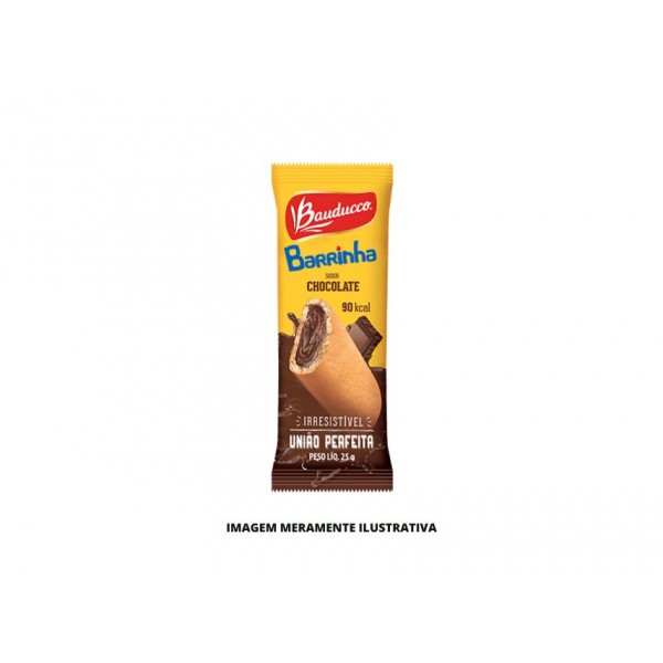 BISCOITO - BAUDUCCO - 25g BARRINHA CHOCOLATE - DP20